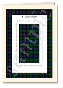 Morrison tartan cards